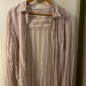 Light oversized button up